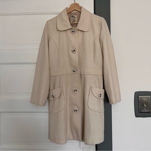 Tulle Wool Blend Pea Coat